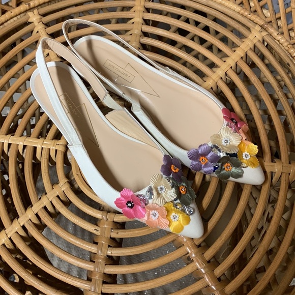 BHLDN pokemaoke sling backs new size 37 - Picture 2 of 5